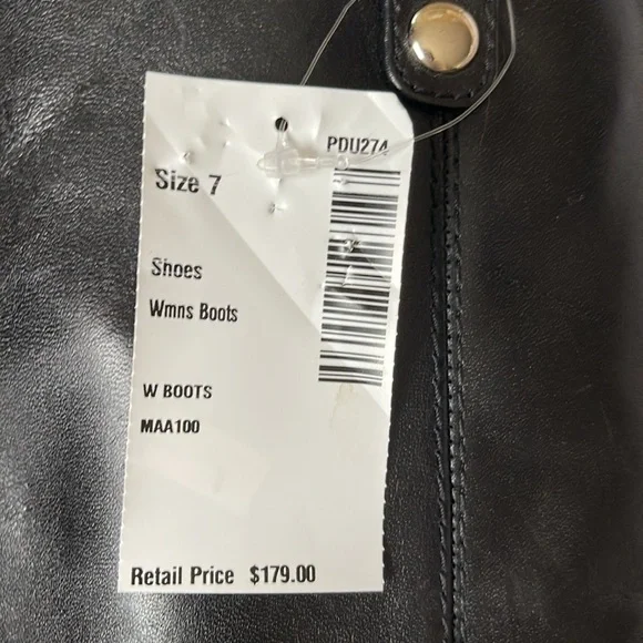 INC Black Genuine Lether Boots - Picture 12 of 16